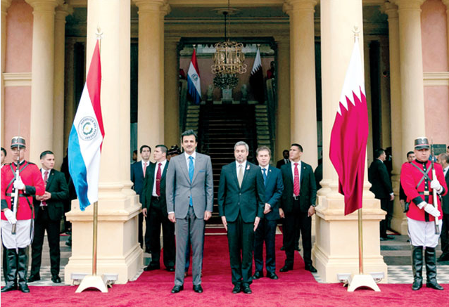 قطر تدعم علاقاتها بدول أمريكا الجنوبية..والأمير تميم يتسلّم مفتاح عاصمة الباراغواي