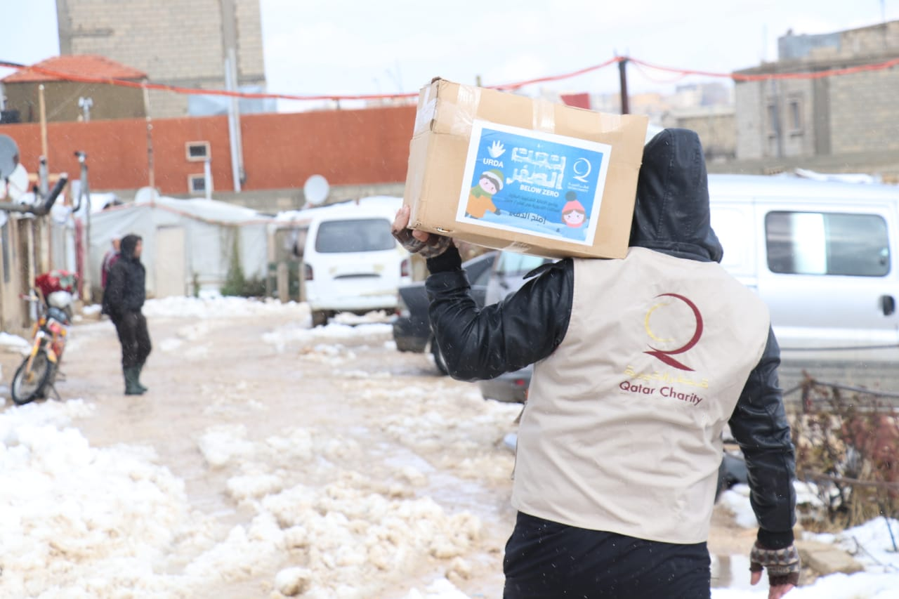 قطر الخيرية تغيث أكثر من 17 ألف لاجئ سوري في لبنان عبر حملة 