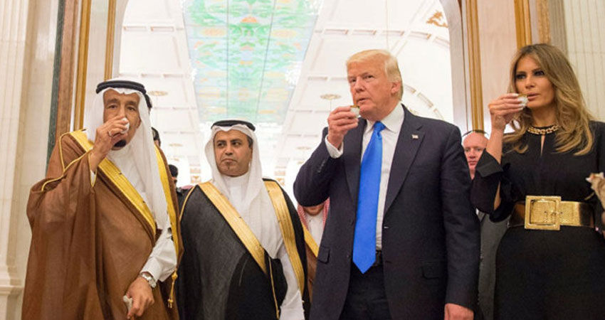 السعودية تهدي ترامب زمرد وياقوت وطائرة من الذهب