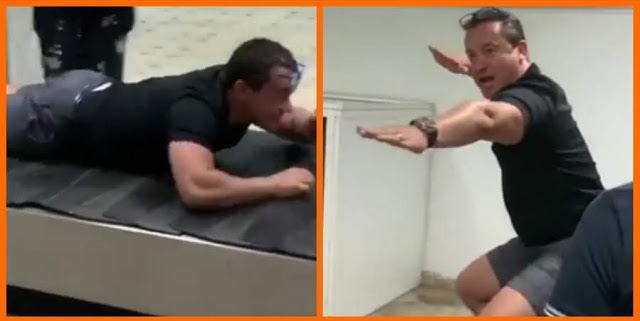 بالفيديو : سامي الفهري يلعب و يمرح مثل الأطفال في مطار تونس قرطاج