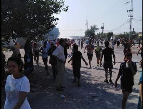احتجاجات قرمبالية: إصابة عوني أمن وإیقاف 10 محتجین