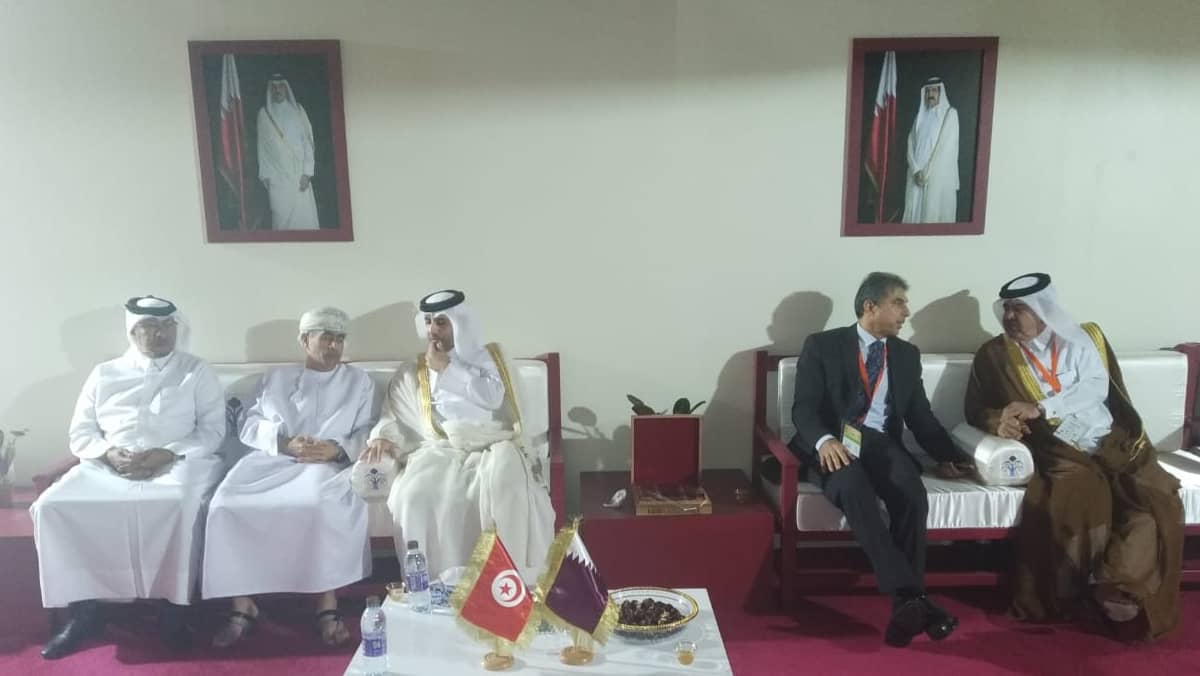 وزير البلدية والبيئة بدولة قطر يشارك في افتتاح الصالون الدولي للفلاحة والآلات الفلاحية والصيد البحري بتونس