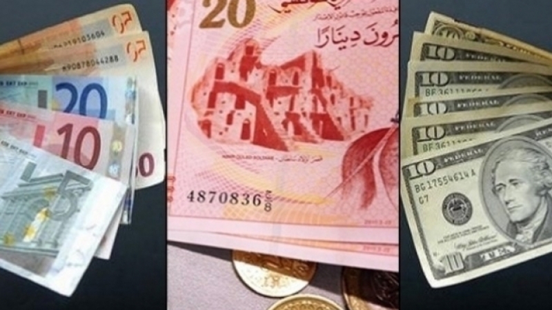 سعر صرف الدولار والاورو بالدينار التونسي لهذا اليوم