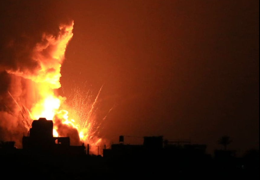 عاجل: طيران الاحتلال الاسرائيلي يقصف غزة