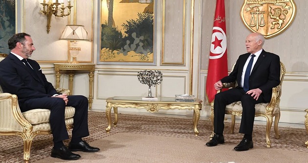 قيس سعيّد يلتقي سفير الاتّحاد الأوروبيّ بتونس..