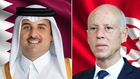 رئيس الدولة وأمير قطر يدرسان سبل تعزيز التعاون الثنائي ودعمه